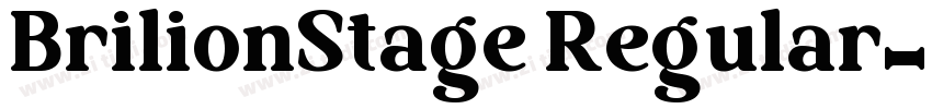 BrilionStage Regular字体转换